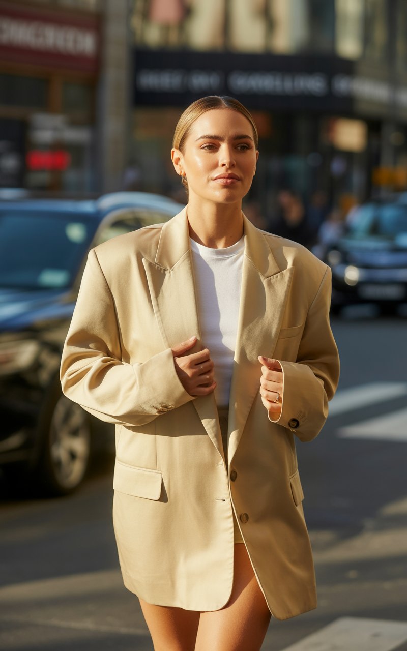 Blazer Oversize Écru